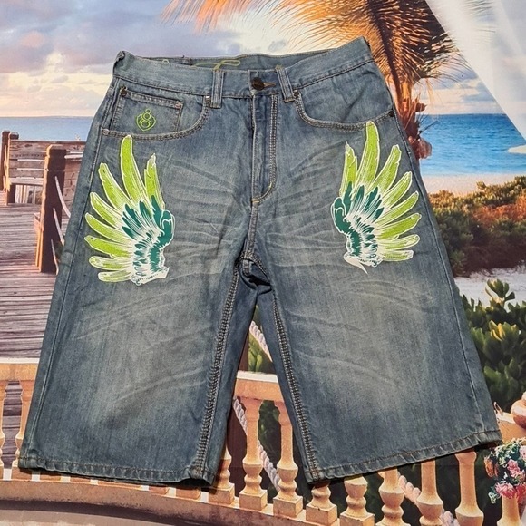 Eight‎ 732 Vintage Urban Denim Shorts 32 - Picture 1 of 8